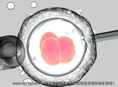 试管囊胚移植第十五天女性还没来月经正常吗？